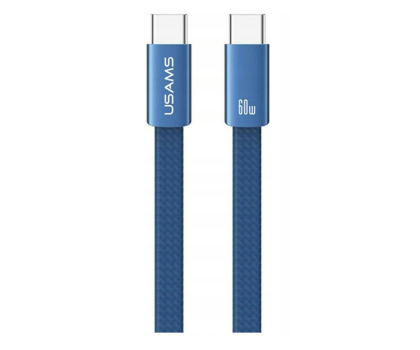 Kabel USAMS Kabel 60W USB-C do USB-C 1.2m niebieski